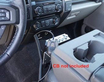 Ford F-Series Center Seat Headrest Mount: Phone, Tablet, Radio (2011-2025)