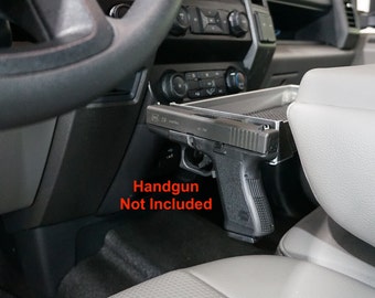 2011-2024 Ford f-150 f-250 f-350 f-450 f-550 f-650 Front Center Seat  Headrest Tray Storage Organizer Magnetic Handgun Mount