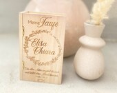 Sponsored child gift personalized Godfather Godmother Personalized wooden box reminder box Gift for baptism Gift Birth