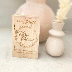 Scatola in legno personalizzata bambino, regalo figlioccio personalizzato, scatola dei ricordi, regalo battesimo, regalo nascita