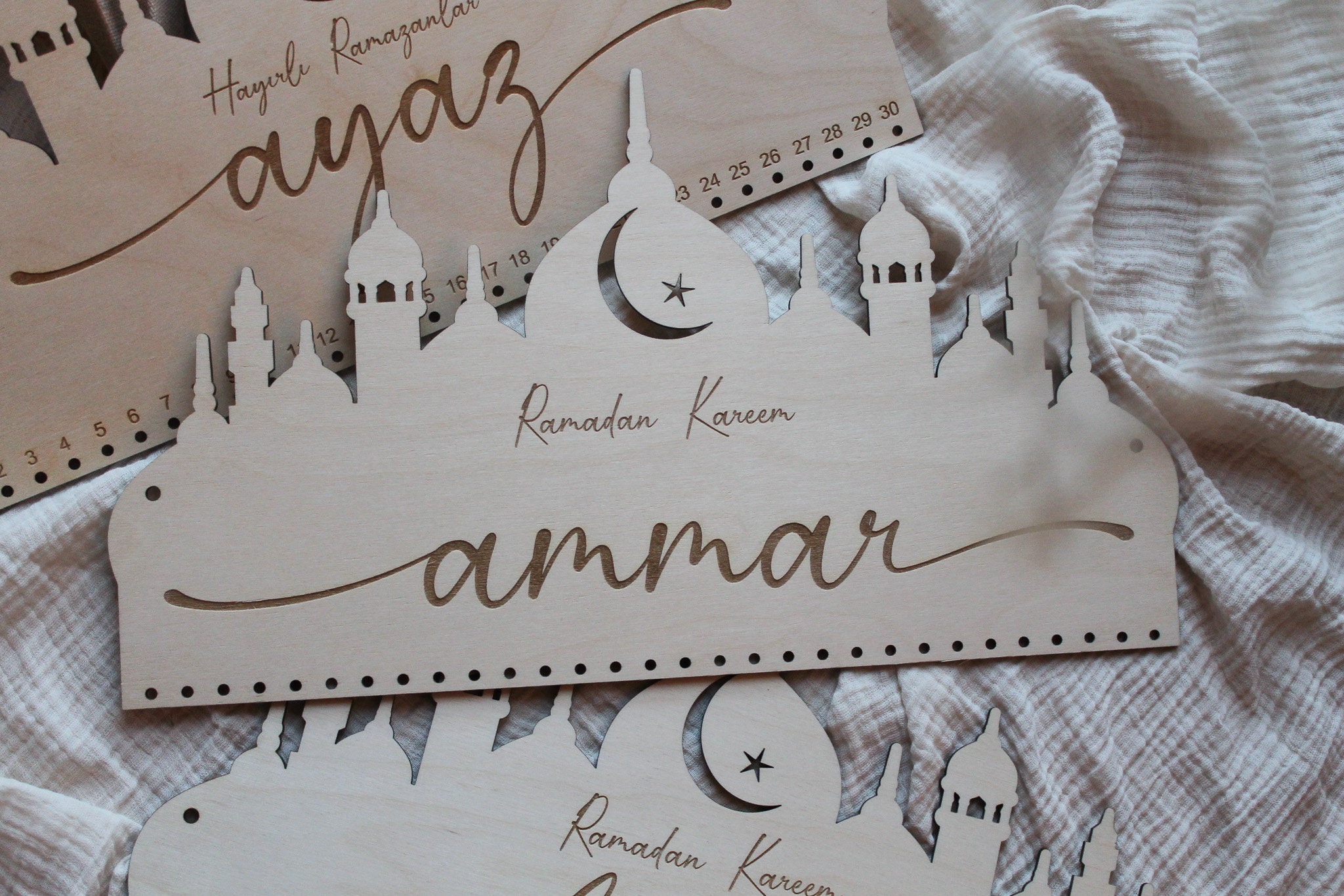 Adventskalender zum Befüllen, Ramadan Kalender personalisiert, mein erster  Ramadan, Bayram Baby, Ramadan Mubarak, Eid Mubarak, - .de