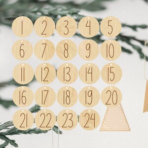 Adventskalender zum befüllen, Personalisierter Adventskalender Kinder, Adventskalender Holz, Weihnachten, DIY Kalender, Geschenk für Kinder Bild 5