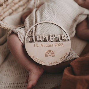 Regalo di nascita personalizzato, regalo per bambini, segno di nascita, cartello in legno, ciao mondo, figlioccio, battesimo, tavola di nascita in legno