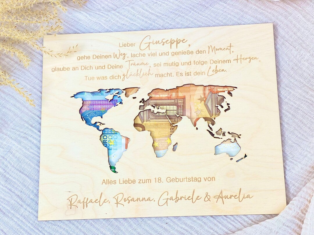 Jukibole Holzkarte Für Geldgeschenke XL - Kreative Geschenkverpackung Für Hochzeiten