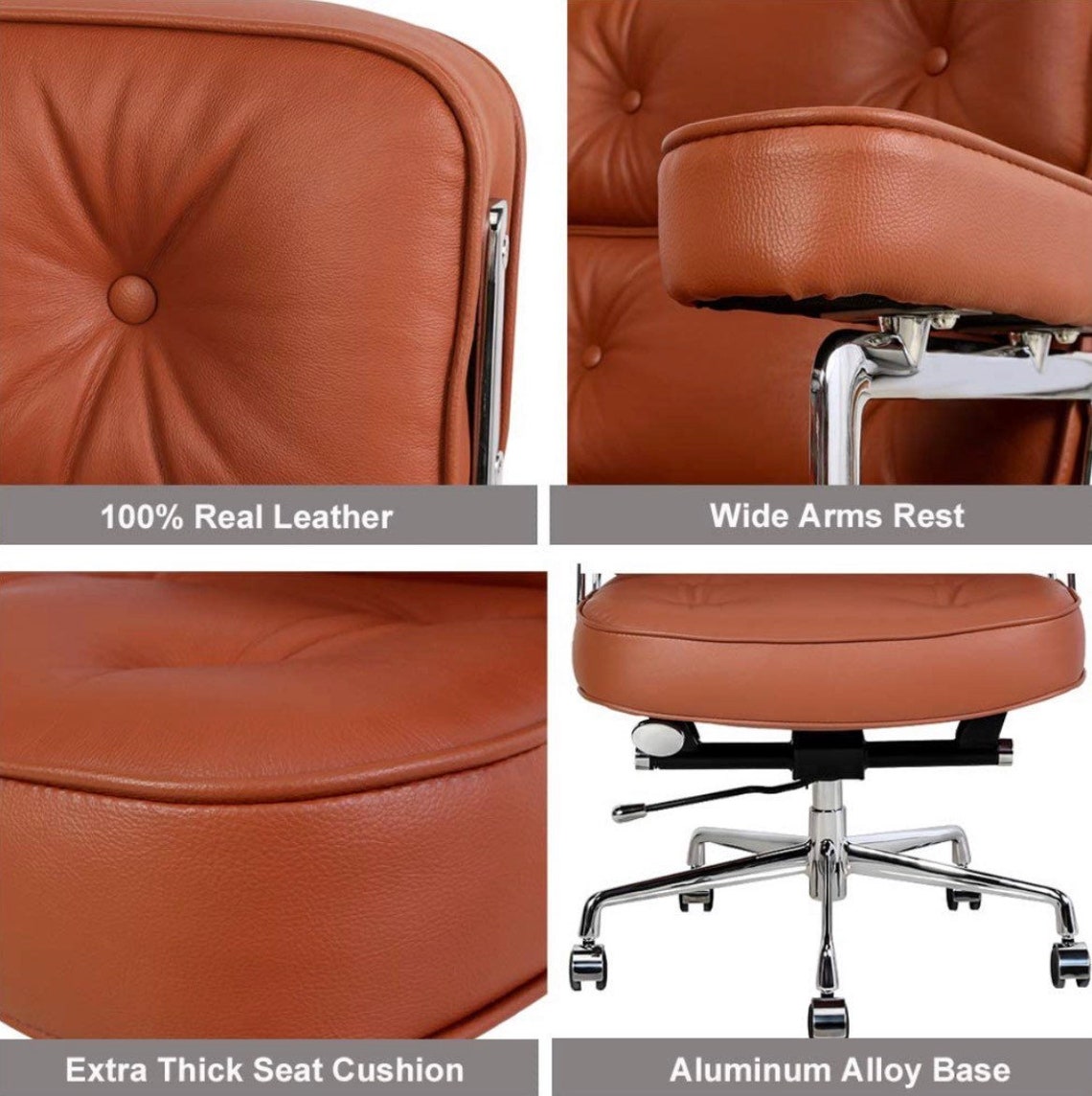 Genuine Leather Executive Office Chair Please Read Etsy