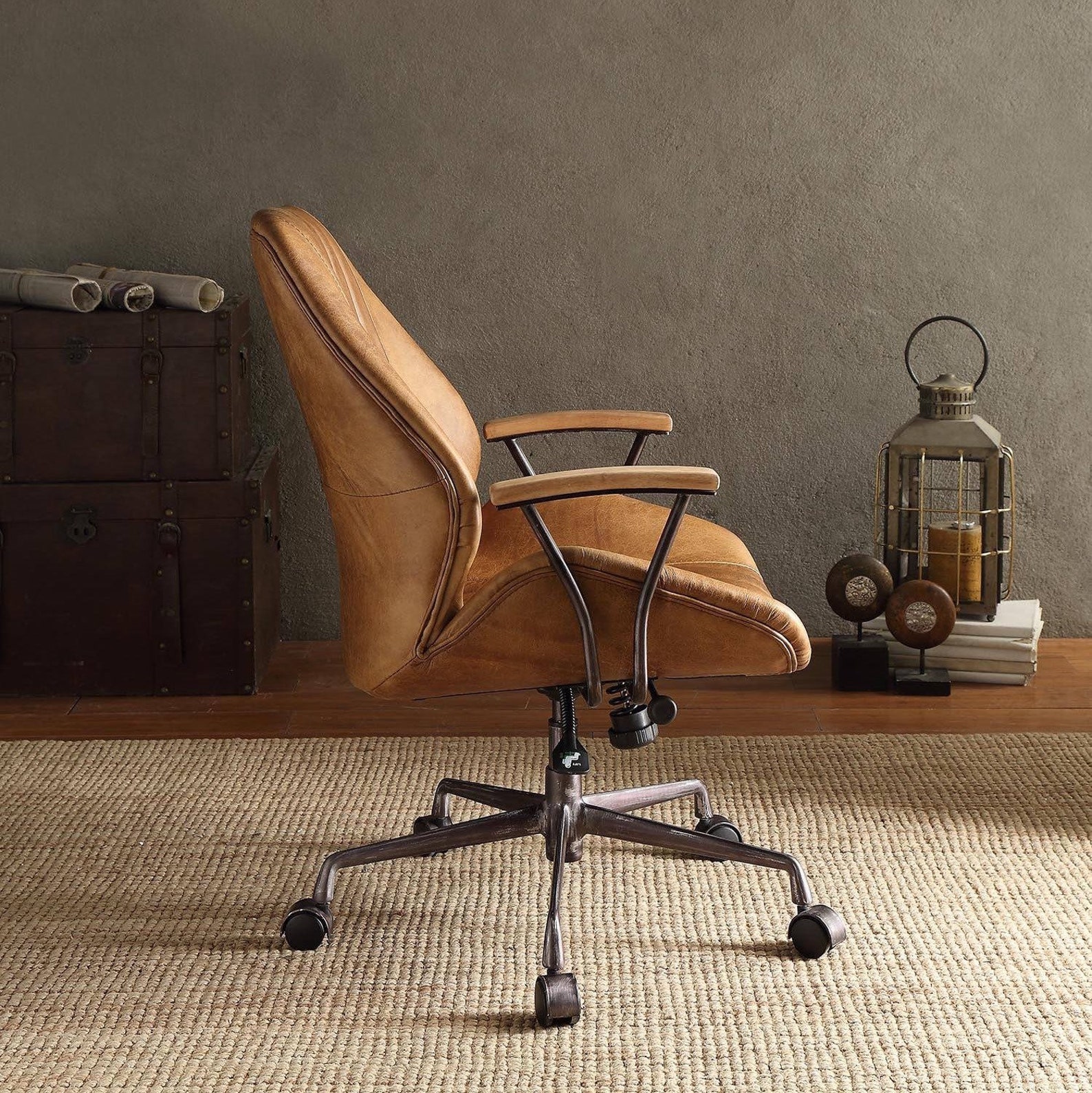 Genuine Leather Hamptons Office Chair Etsy