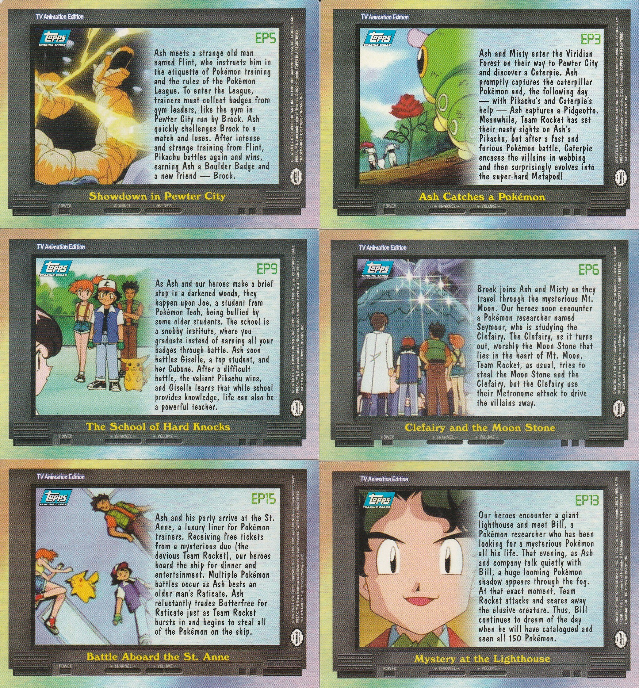 Topps Pokemon Cards Tv Animation Edition - Etsy
