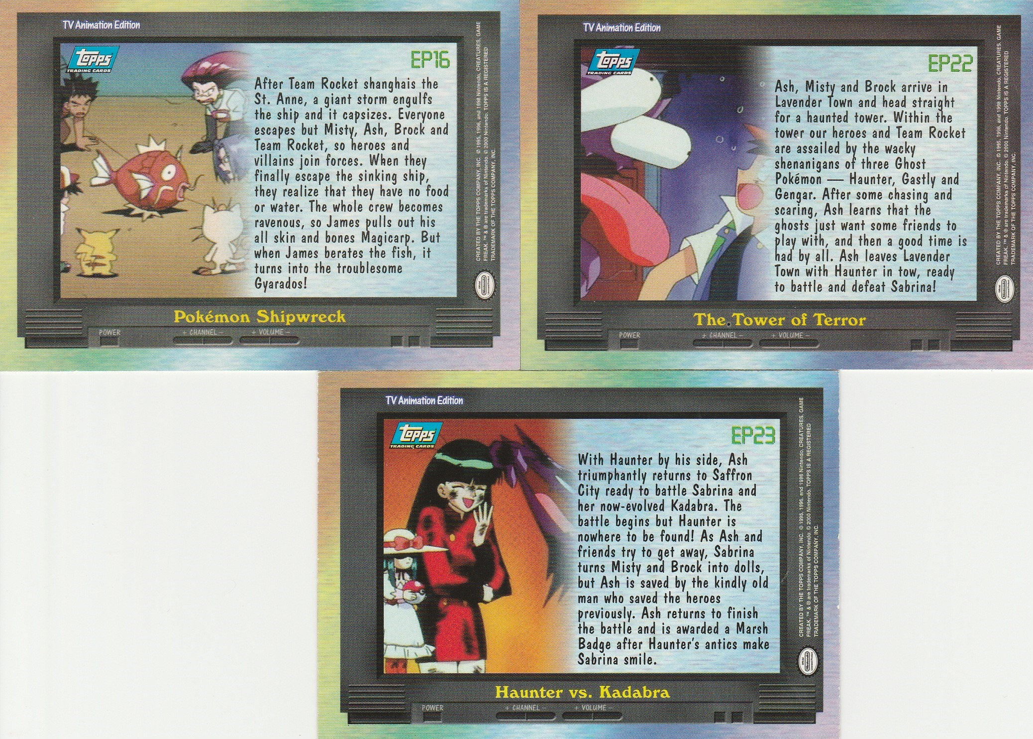 Topps Pokemon Cards Tv Animation Edition - Etsy