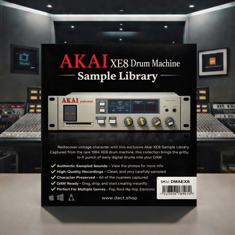 Akai XE8 Drum Machine Sample Library - Etsy