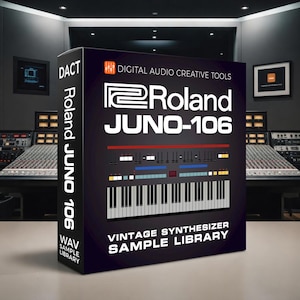 Roland Juno-106 シンセサイザー サンプルライブラリ