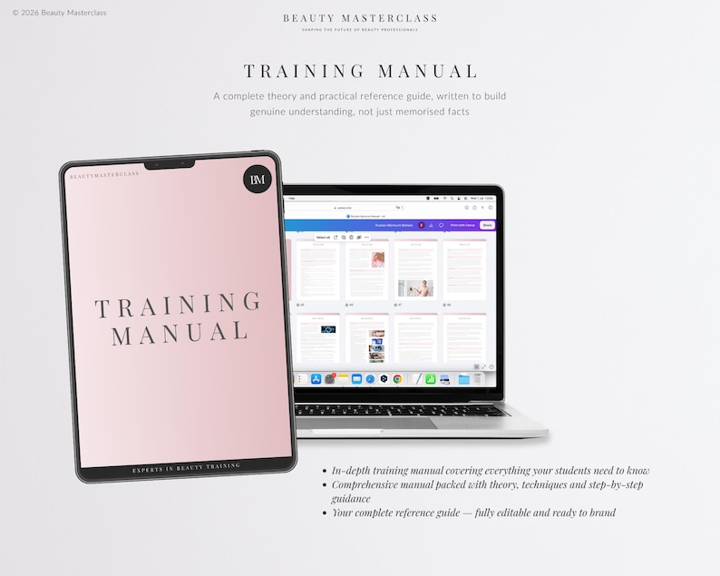 Microblading Training Bundle - Presentation, Training Manual, Theory Exam & Certificate for Beauty Academy Trainers bild 5