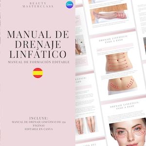 Spanish Lymphatic Drainage Training Manual - Editable MLD Lymphatic Drainage Course eBook for Body Contouring Therapy