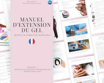 French UV Gel Nail Extensions Editable Training Manual - Editable Nail Course for Nail Technicians, Trainers, Beauty Academies