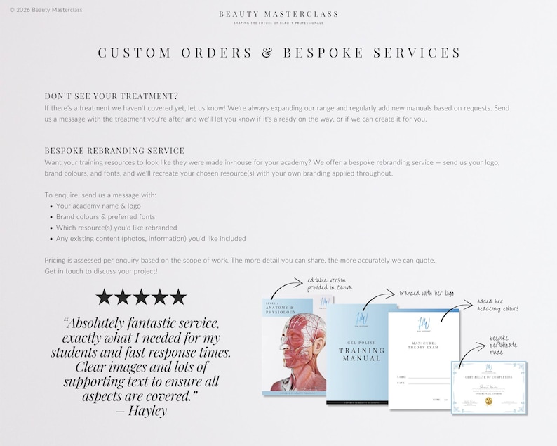 Microblading Training Bundle - Presentation, Training Manual, Theory Exam & Certificate for Beauty Academy Trainers bild 17