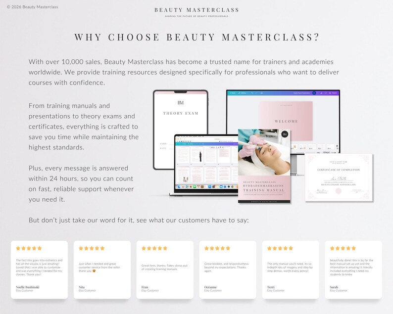 Microblading Training Bundle - Presentation, Training Manual, Theory Exam & Certificate for Beauty Academy Trainers bild 16