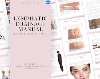 Podręcznik szkoleniowy drenażu limfatycznego - Edytowalny e-book kursu drenażu limfatycznego MLD do terapii modelowania sylwetki