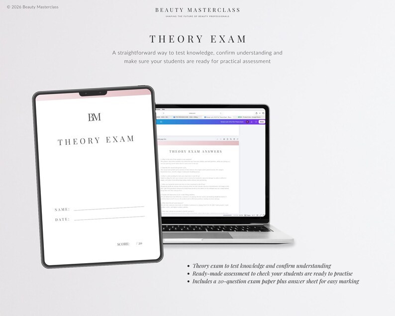 Microblading Training Bundle - Presentation, Training Manual, Theory Exam & Certificate for Beauty Academy Trainers bild 6