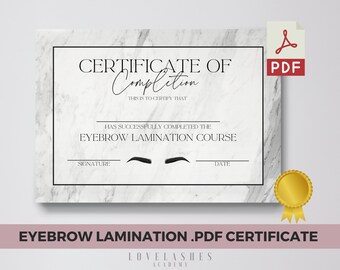 Brow Lamination Certificate images go banana com Brow Lamination Certificate images go banana com