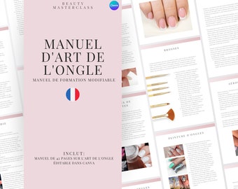 French Nail Art Training Manual - Editable Nail Art Course for Nail Technicians, Trainers, Beauty Academies