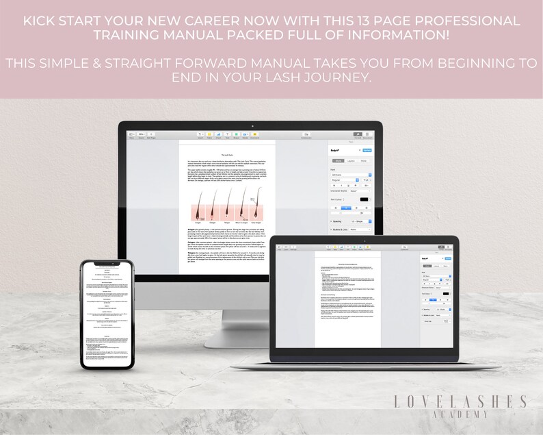 2021 NEW Classic Lash Training Manual Eyelash Extensions | Etsy