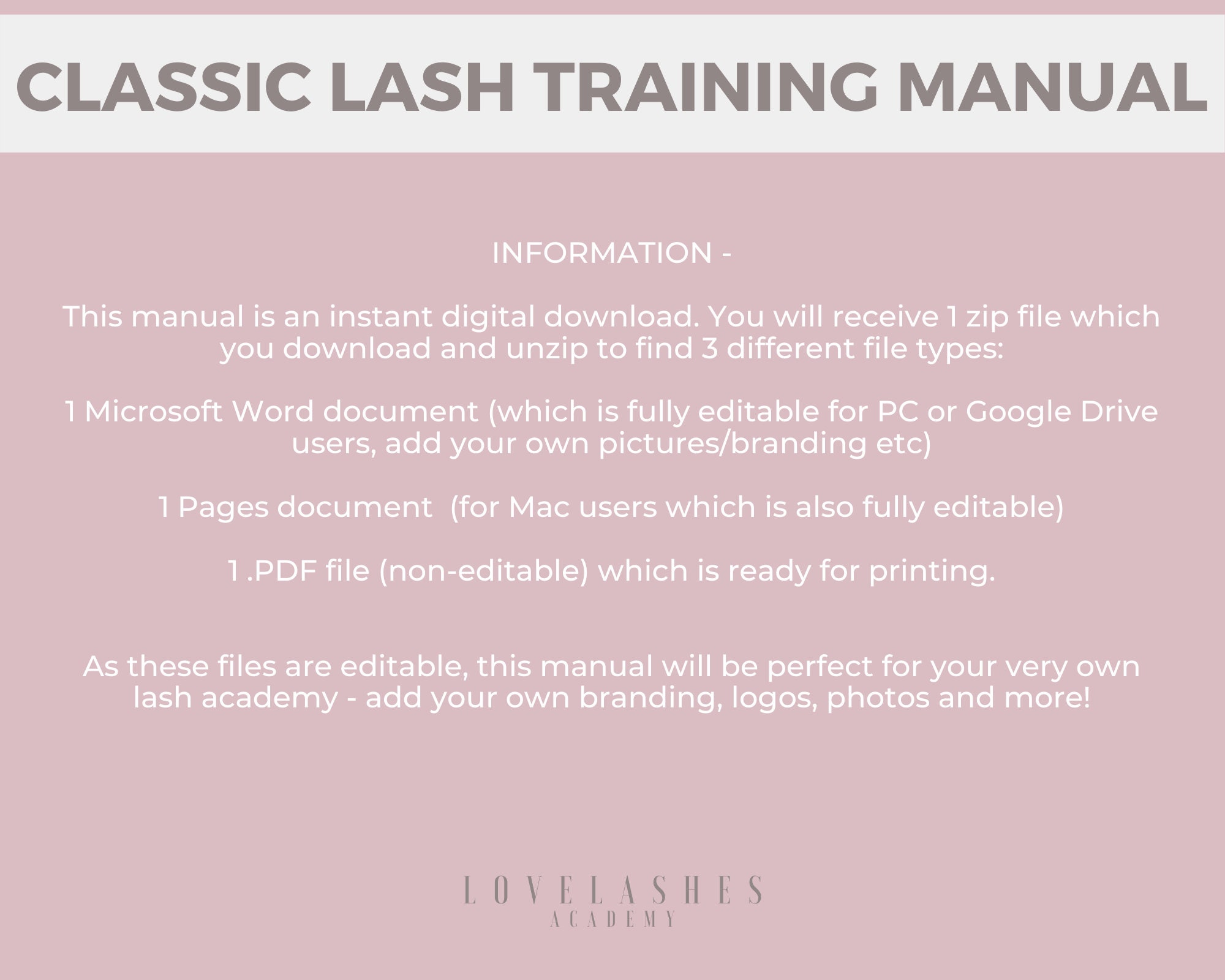 2021 NEW Classic Lash Training Manual Eyelash Extensions Etsy