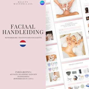 Dutch Classic Facial Training Manual - Editable Facial and Massage Course for Trainers, Beauty Academies