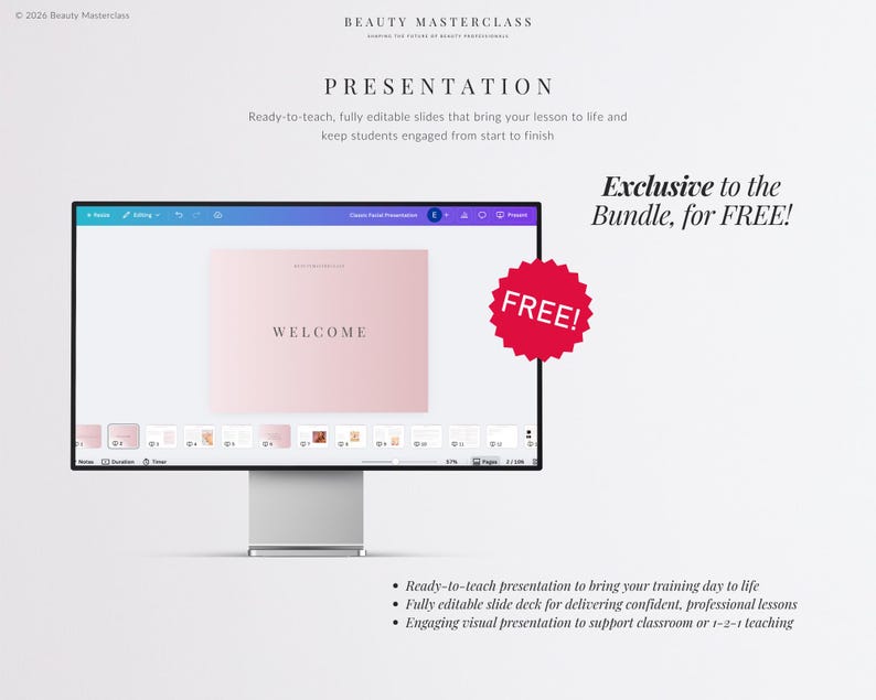 Microblading Training Bundle - Presentation, Training Manual, Theory Exam & Certificate for Beauty Academy Trainers bild 8