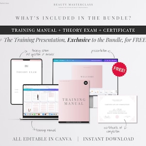 Microblading Training Bundle - Presentation, Training Manual, Theory Exam & Certificate for Beauty Academy Trainers bild 4