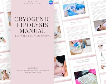 Cryolipolysis Training Manual - Editable Course eBook for Fat Freezing Therapy