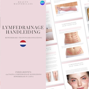 Dutch Lymphatic Drainage Training Manual - Editable MLD Lymphatic Drainage Course eBook for Body Contouring Therapy