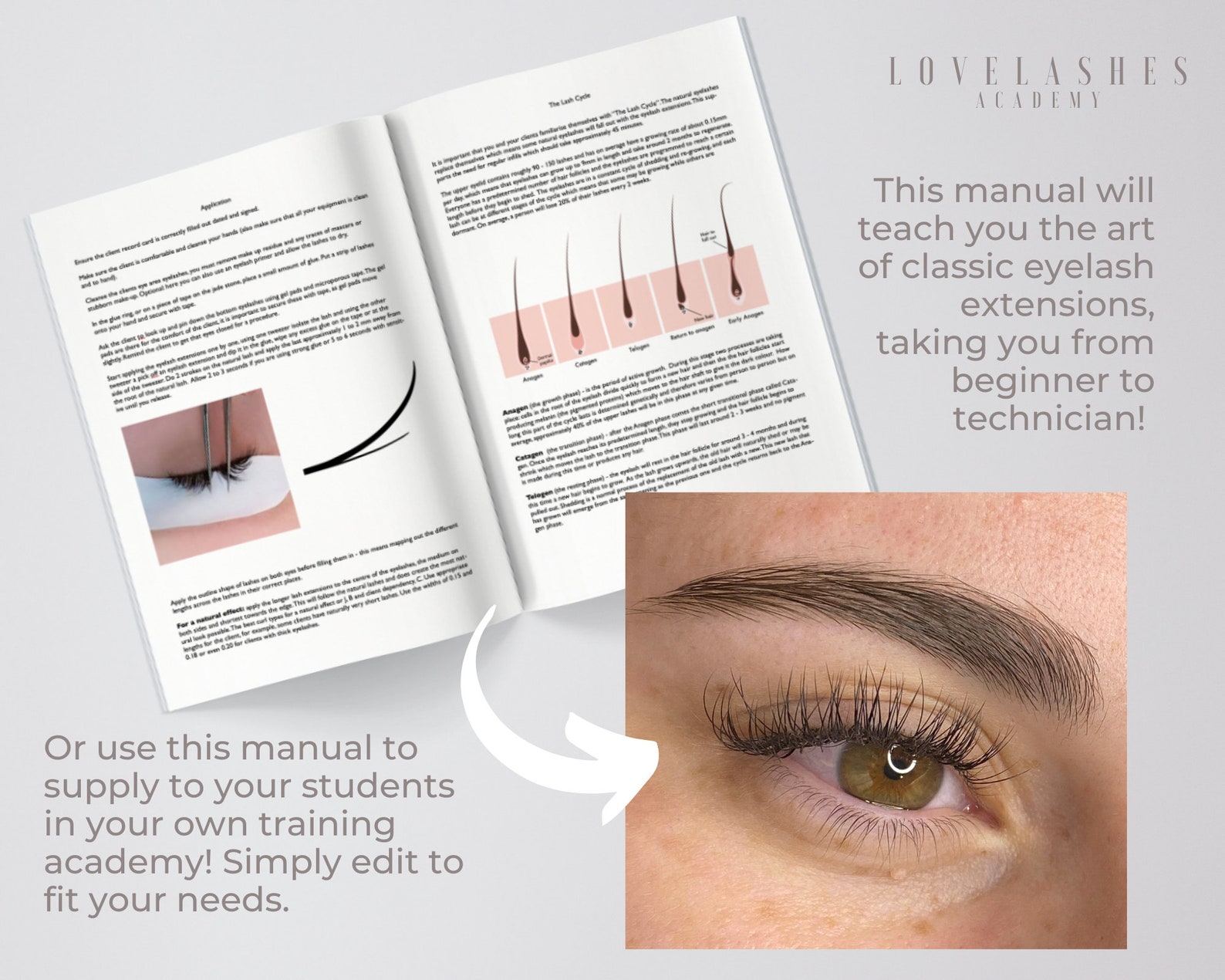 2021 NEW Classic Lash Training Manual Eyelash Extensions Etsy