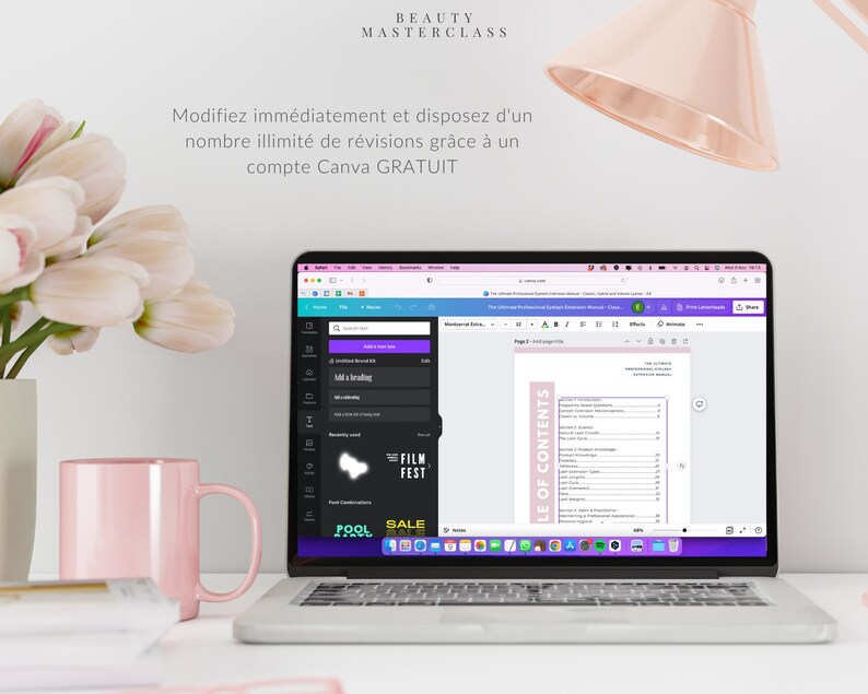 French Facial Lymphatic Drainage Training Manual Editable Lymphatic