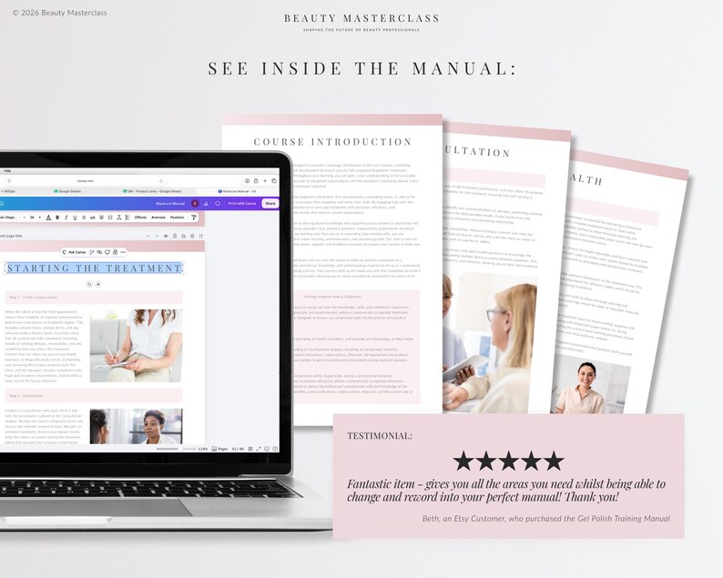 Microblading Training Bundle - Presentation, Training Manual, Theory Exam & Certificate for Beauty Academy Trainers bild 13