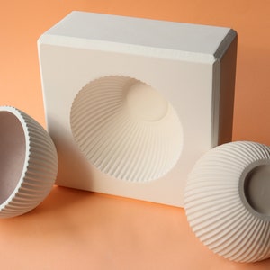Bowl Plaster Mold in Vertical Stripes Shape for Slip Casting, Casting Mold, Ceramic Mold DC004 image 9