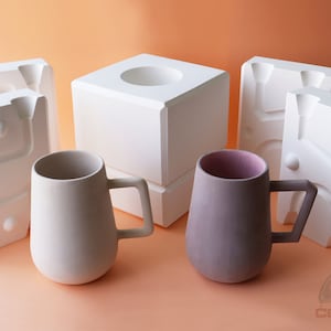 EK021 HANDLELESS MUG PLASTER MOLD for SLIP CASTING – Eti Ceramic Store