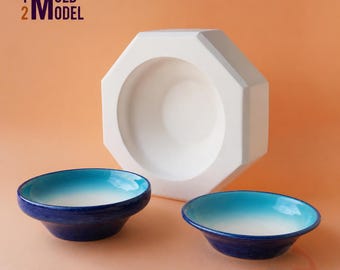 Soup Bowl Plaster Mold for Slip Casting, Casting Mold, Ceramic Mold - DC005