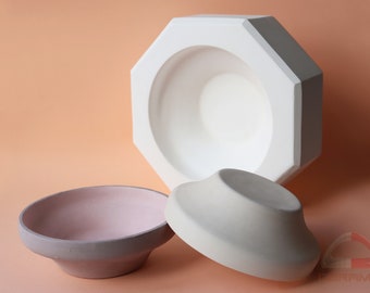 Soup Bowl Plaster Mold for Slip Casting, Casting Mold, Ceramic Mold - DC005
