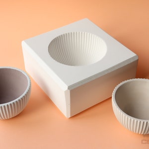 Bowl Plaster Mold in Vertical Stripes Shape for Slip Casting, Casting Mold, Ceramic Mold DC004 image 3