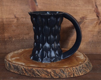 Ceramic Mug Porcelain Granite Black