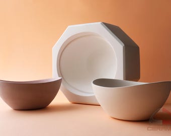 Bowl Plaster Mold for Slip Casting, Casting Mold, Ceramic Mold - DC027
