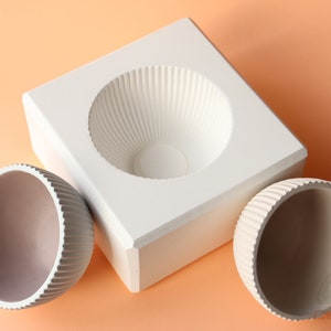 Bowl Plaster Mold in Vertical Stripes Shape for Slip Casting, Casting Mold, Ceramic Mold DC004 image 7