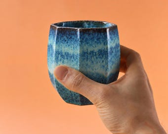 Slip Casting Plaster Mold for Handleless Octagon Mug - DC017