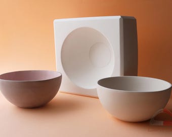 Bowl Plaster Mold for Slip Casting, Casting Mold, Ceramic Mold - DC028