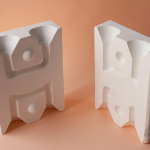 Thick Handles Plaster Mold for Slip Casting, Casting Mold, Ceramic Mold - DC021