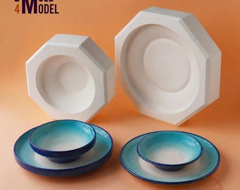Slip Casting Plaster Molds for Plate and Soup Bowl (DC005, DC008)
