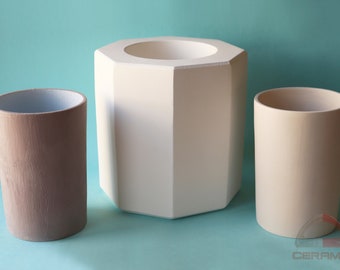 Slip Casting Plaster Mold for Handleless Mug - DC023 (Big Size Of DC007)
