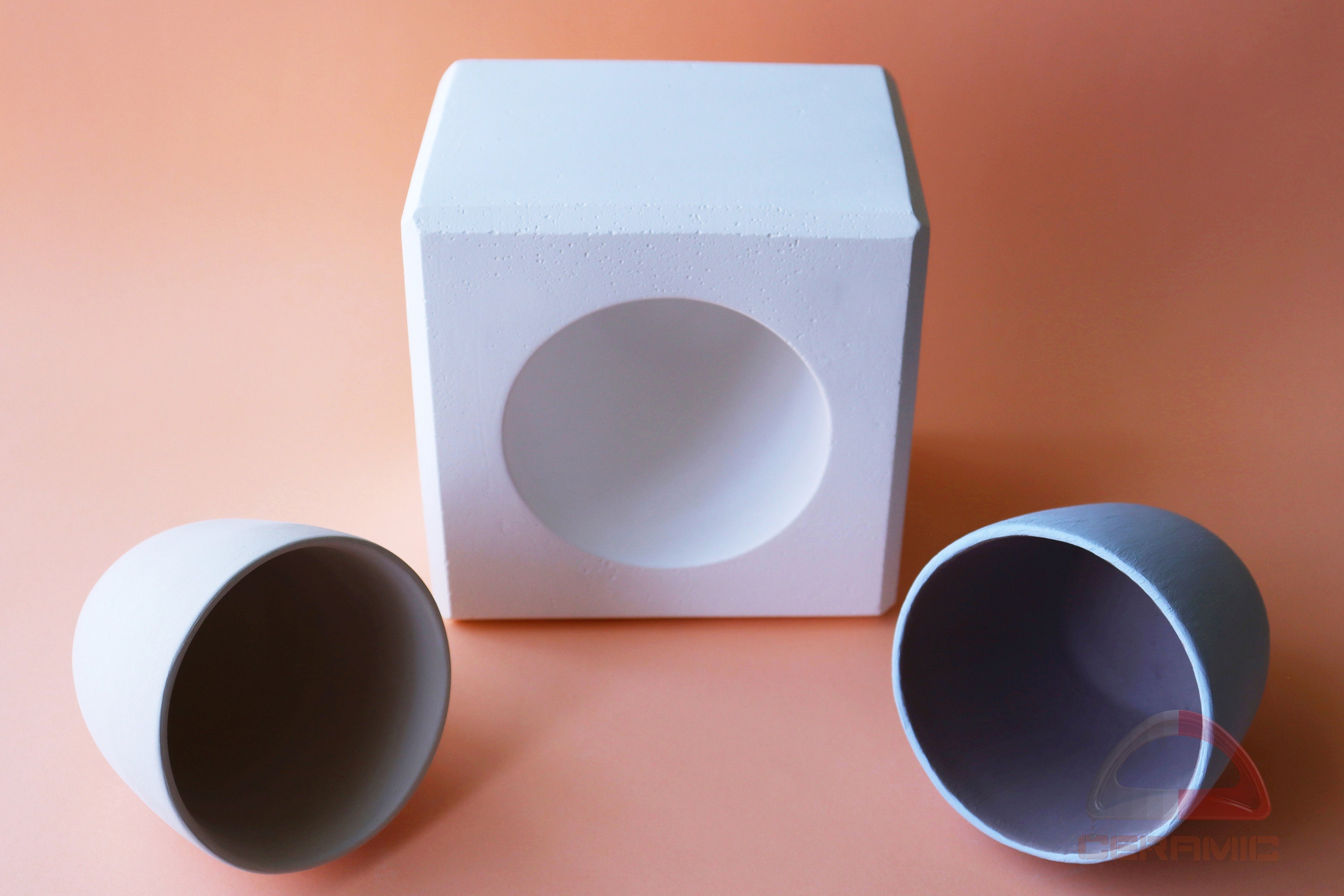 Handleless Cup Plaster Mold for Slip Casting Casting Mold Etsy