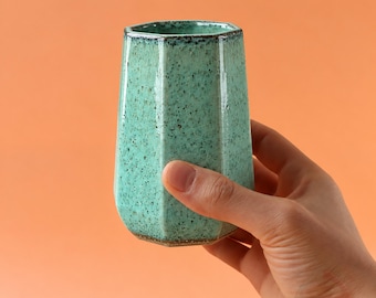 Slip Casting Plaster Mold for Handleless Octagon Mug - DC002