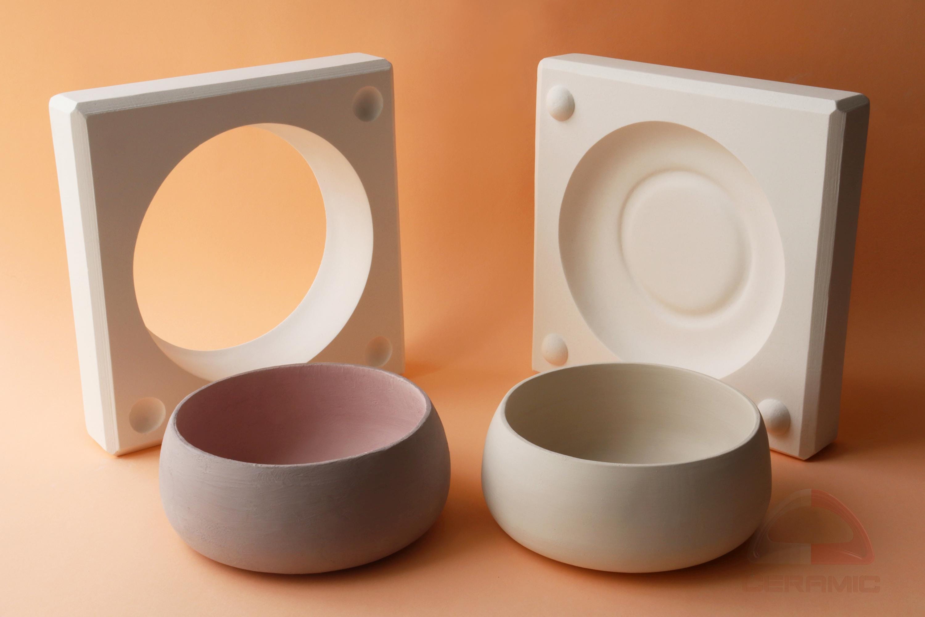 Bowl Plaster Mold for Slip Casting, Casting Mold, Ceramic Mold - DC011