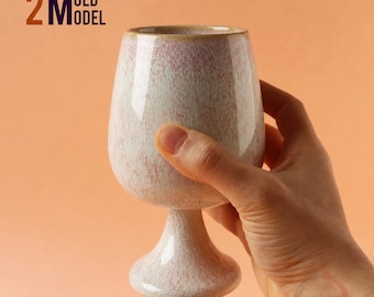 Slip Casting Plaster Molds for Wineglass (DC024 + BASE)